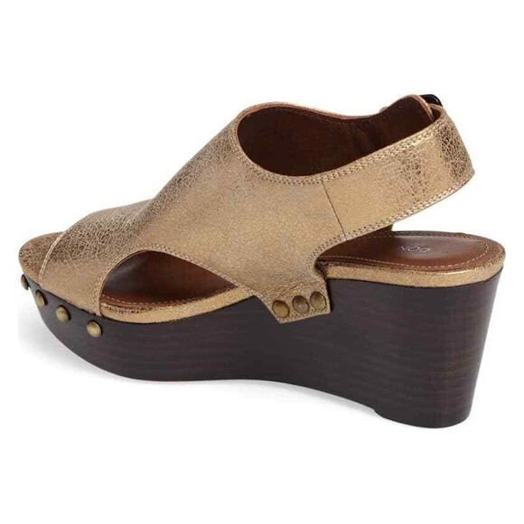 Donald J Pliner Fallon Bronze Platform Wedge Sandals N5673 Size 10M - Picture 2 of 7